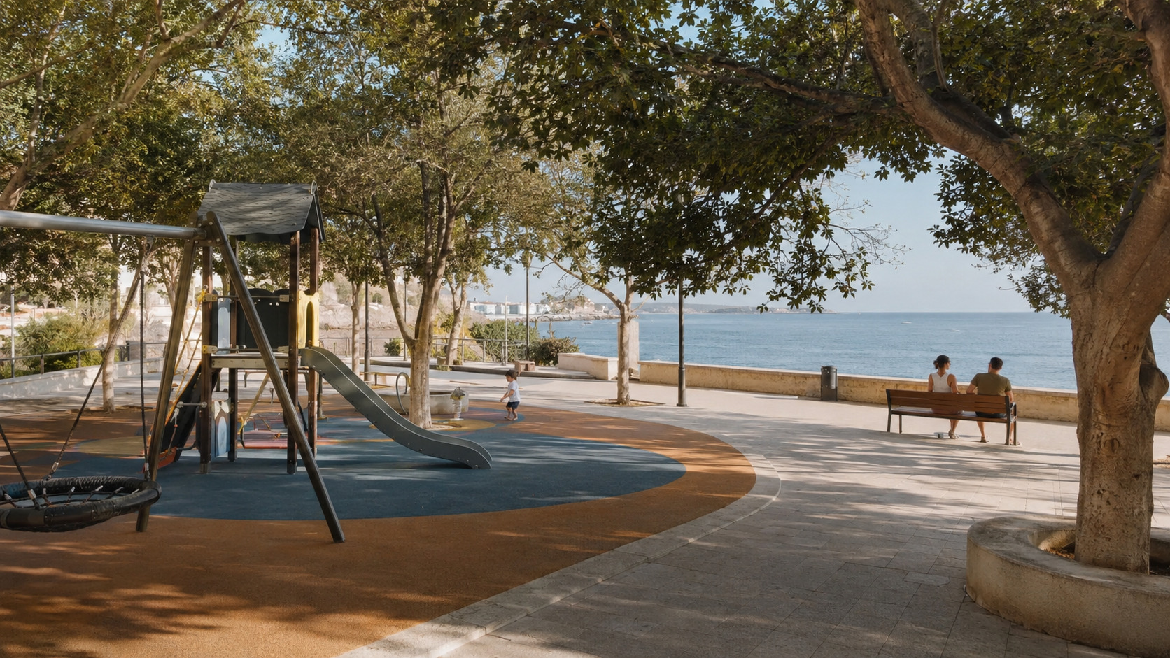 Seaside playground in Malta